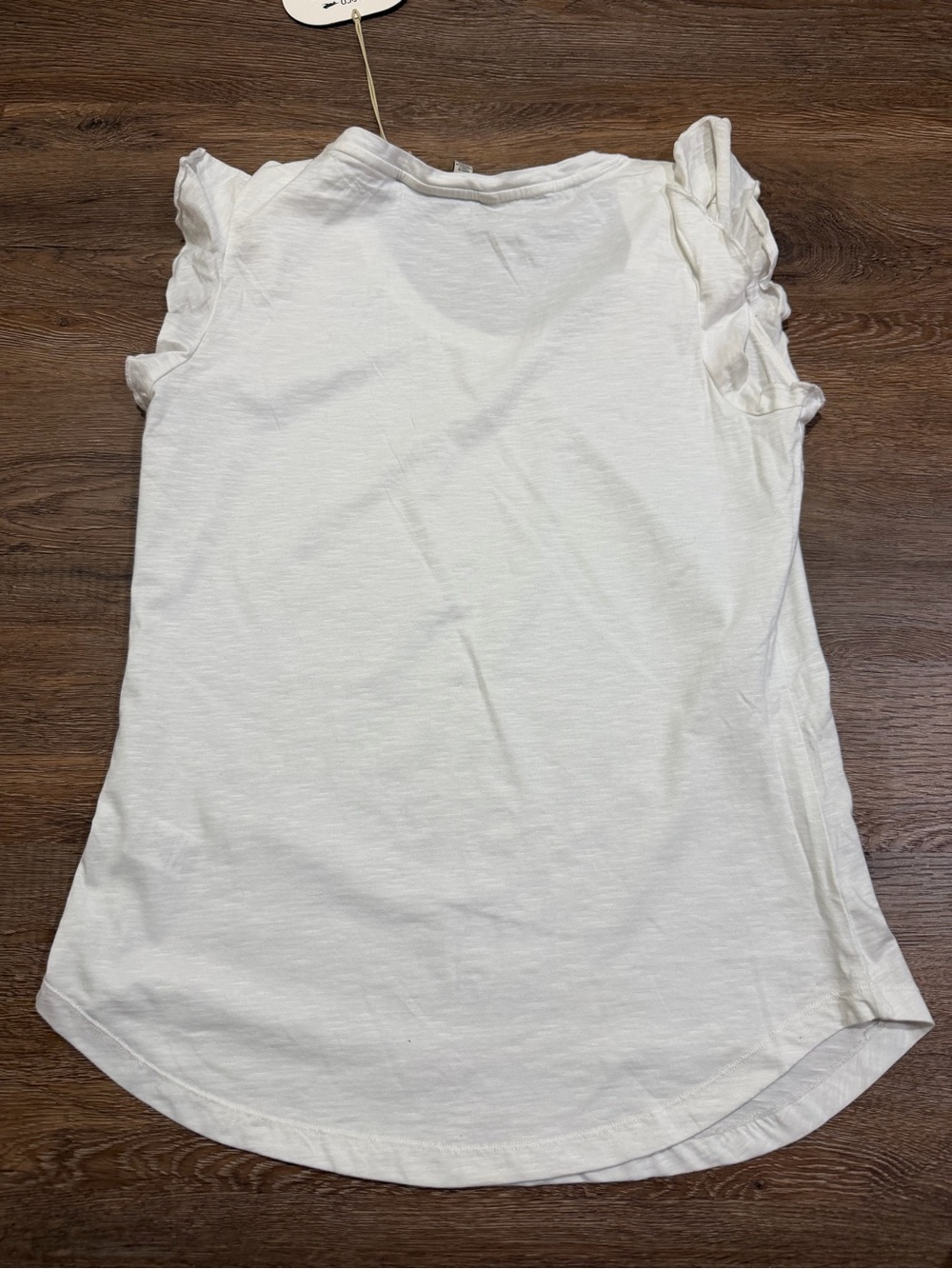 Toad & Co Women's Rufflita II Tee Ruffle Cap Sleeves White Size Medium NWT - Picture 6 of 11